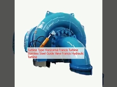 Τύπος τουρμπίνης Οριζόντια τουρμπίνη Francis Οδηγός από ανοξείδωτο χάλυβα Vane Francis Υδραυλική τουρμπίνη