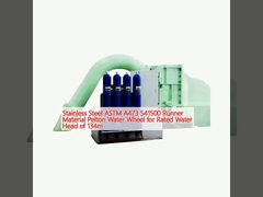 Ατσάλι από ανοξείδωτο χάλυβα ASTM A473 S41500 υλικό δρομέα Πέλτον τροχός νερού για ονομαστική κεφαλή νερού 134m