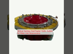 Βεντάλια υδροτουρμπίνα Kaplan από ανοξείδωτο χάλυβα για απαιτήσεις εισόδου νερού