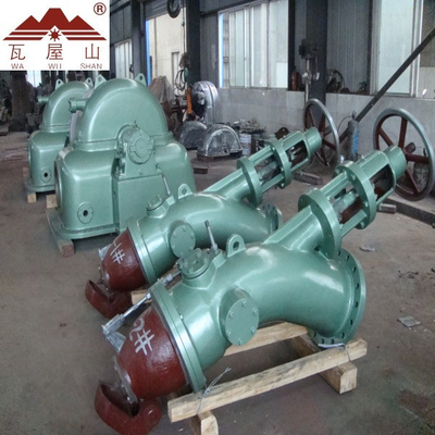 Μικρή ροή στροβίλων 1000kw Pelton απόγειου επικεφαλής οριζόντια