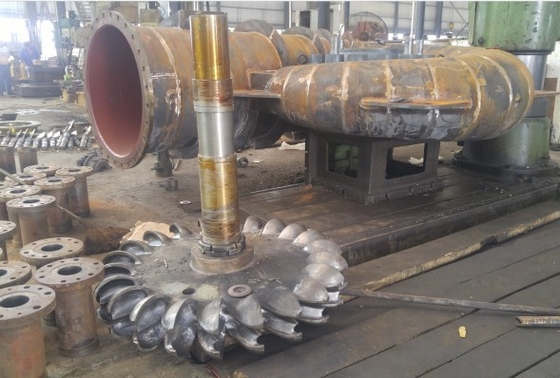 1750RPM υψηλός επικεφαλής νερού στρόβιλος νερού στροβίλων 150kw οριζόντιος για την ηλεκτρική ενέργεια