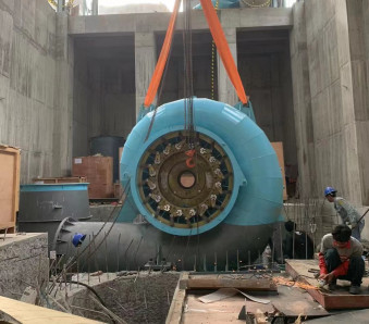 50HZ από ανοξείδωτο χάλυβα Francis Hydro Turbine Carbon Steel Q345 Σπειροειδής θήκη