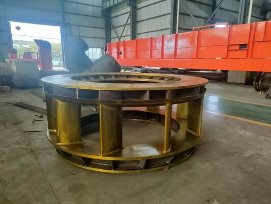 Υδρογεννήτρια Kaplan με ονομαστική ισχύ 2-50MW με ρυθμιζόμενες οδοντοστοιχίες και λεπίδες από ανοξείδωτο χάλυβα για αποδοτική υδραυλική παραγωγή ενέργειας