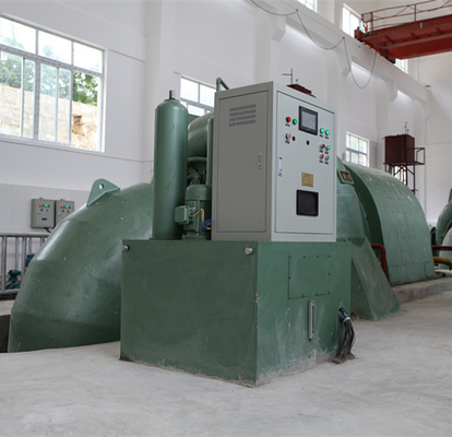 υδρο στρόβιλος 200m 1250kw Pelton ενιαία γεννήτρια υδραυλικών τροχών Pelton ακροφυσίων